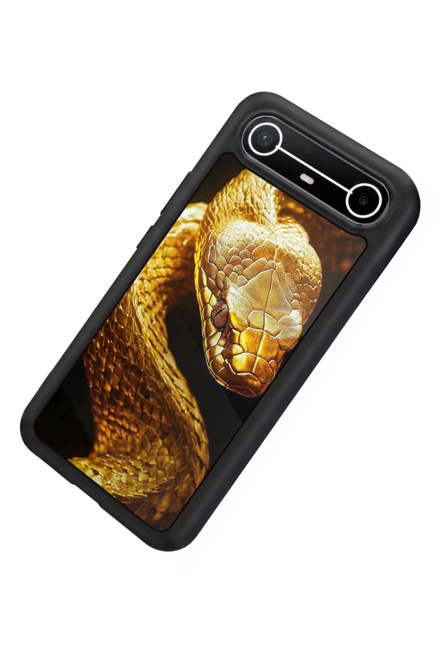 Tecno Spark Slim 5G Uyumlu Yılan Tasarımlı Glossy Premium Kılıf