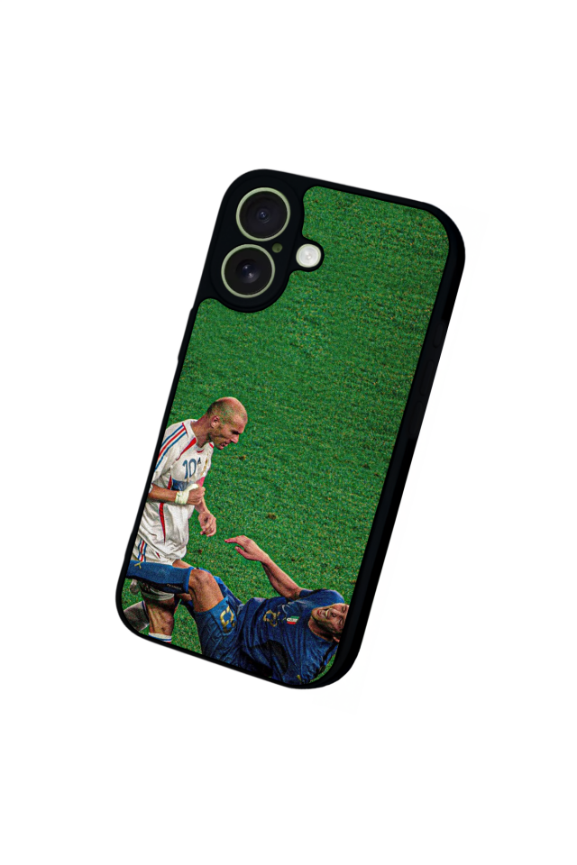 iPhone 17 Uyumlu Zidane Tasarımlı Glossy Premium Kılıf