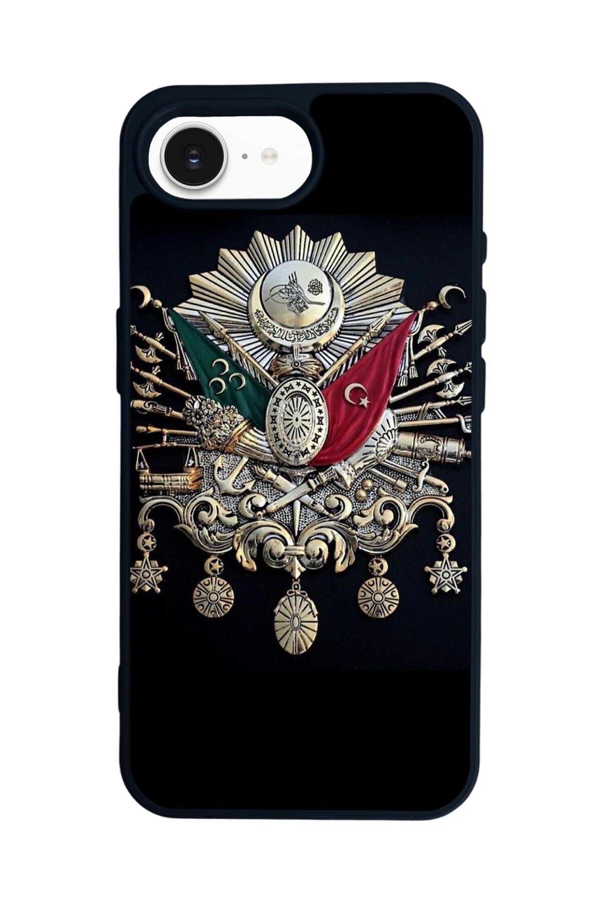 iPhone 16E Uyumlu Osmanli Tugrasi Tasarımlı Glossy Premium Kılıf