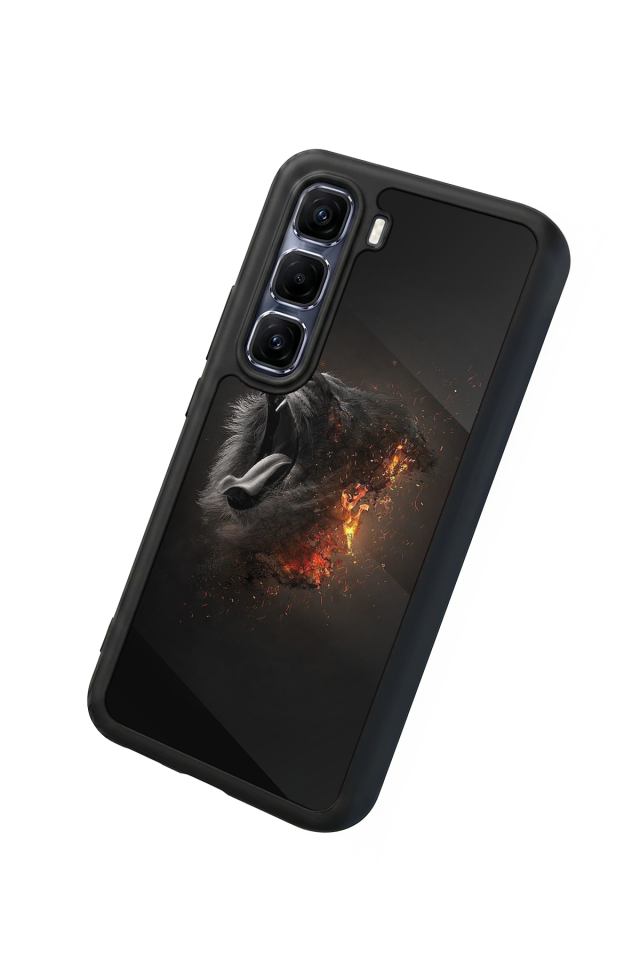 Infinix Hot 60 Pro Plus Uyumlu Aslan Tasarımlı Glossy Premium Kılıf