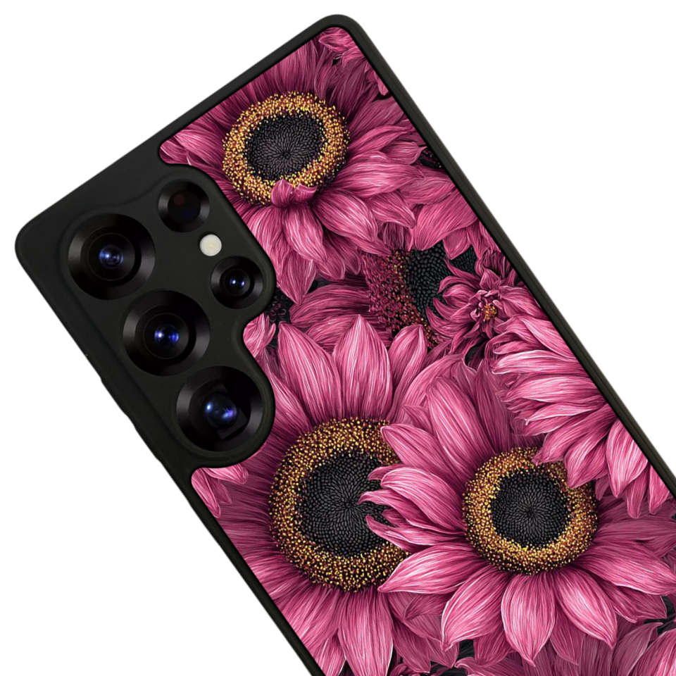 Samsung Galaxy S25 Ultra Uyumlu Cicek Tasarımlı Glossy Premium Kılıf