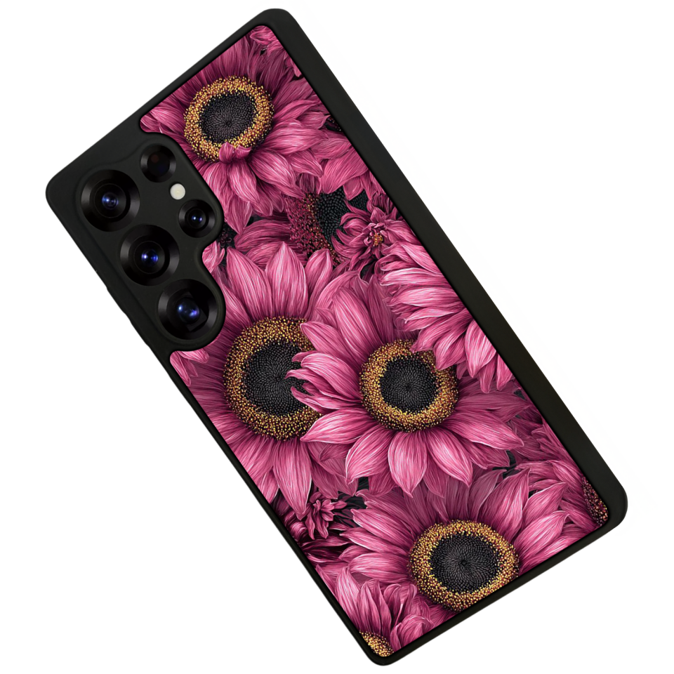 Samsung Galaxy S25 Ultra Uyumlu Cicek Tasarımlı Glossy Premium Kılıf