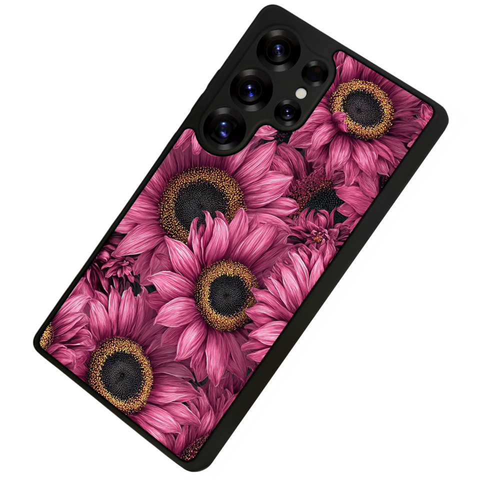 Samsung Galaxy S25 Ultra Uyumlu Cicek Tasarımlı Glossy Premium Kılıf