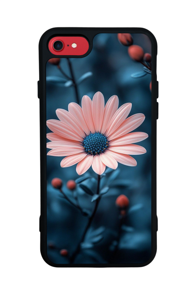iPhone 8 Uyumlu Cicek Tasarımlı Glossy Premium Kılıf