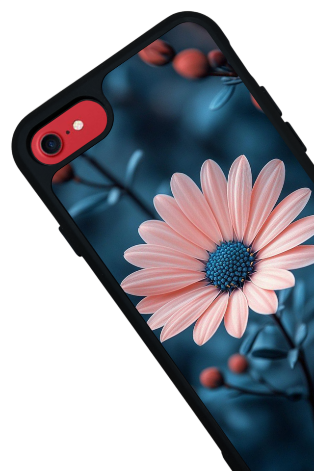 iPhone 8 Uyumlu Cicek Tasarımlı Glossy Premium Kılıf