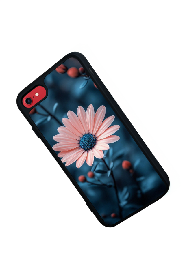 iPhone 8 Uyumlu Cicek Tasarımlı Glossy Premium Kılıf