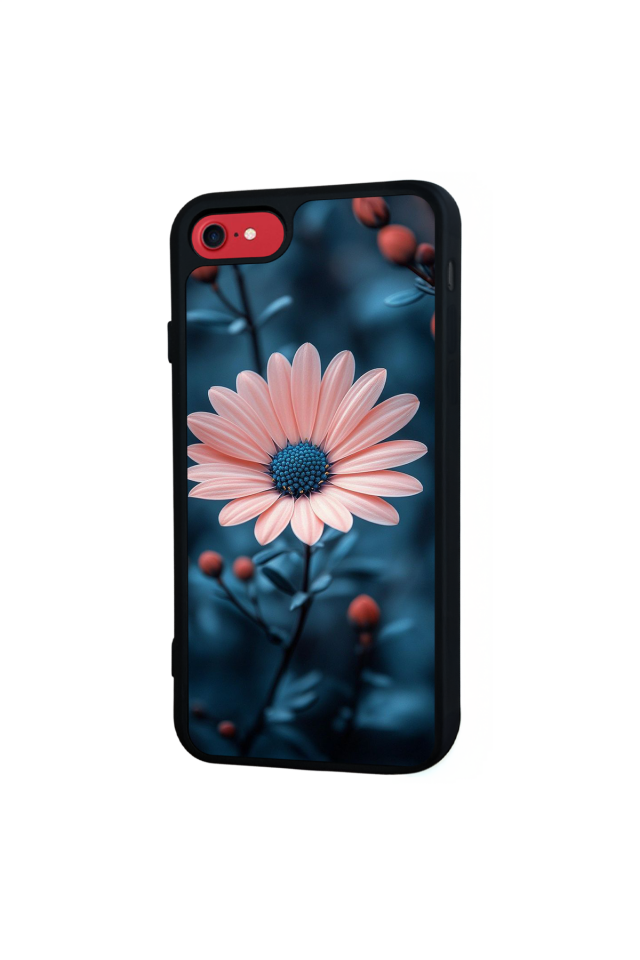 iPhone 8 Uyumlu Cicek Tasarımlı Glossy Premium Kılıf