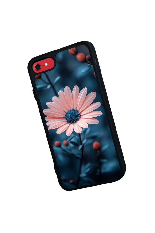 iPhone 8 Uyumlu Cicek Tasarımlı Glossy Premium Kılıf
