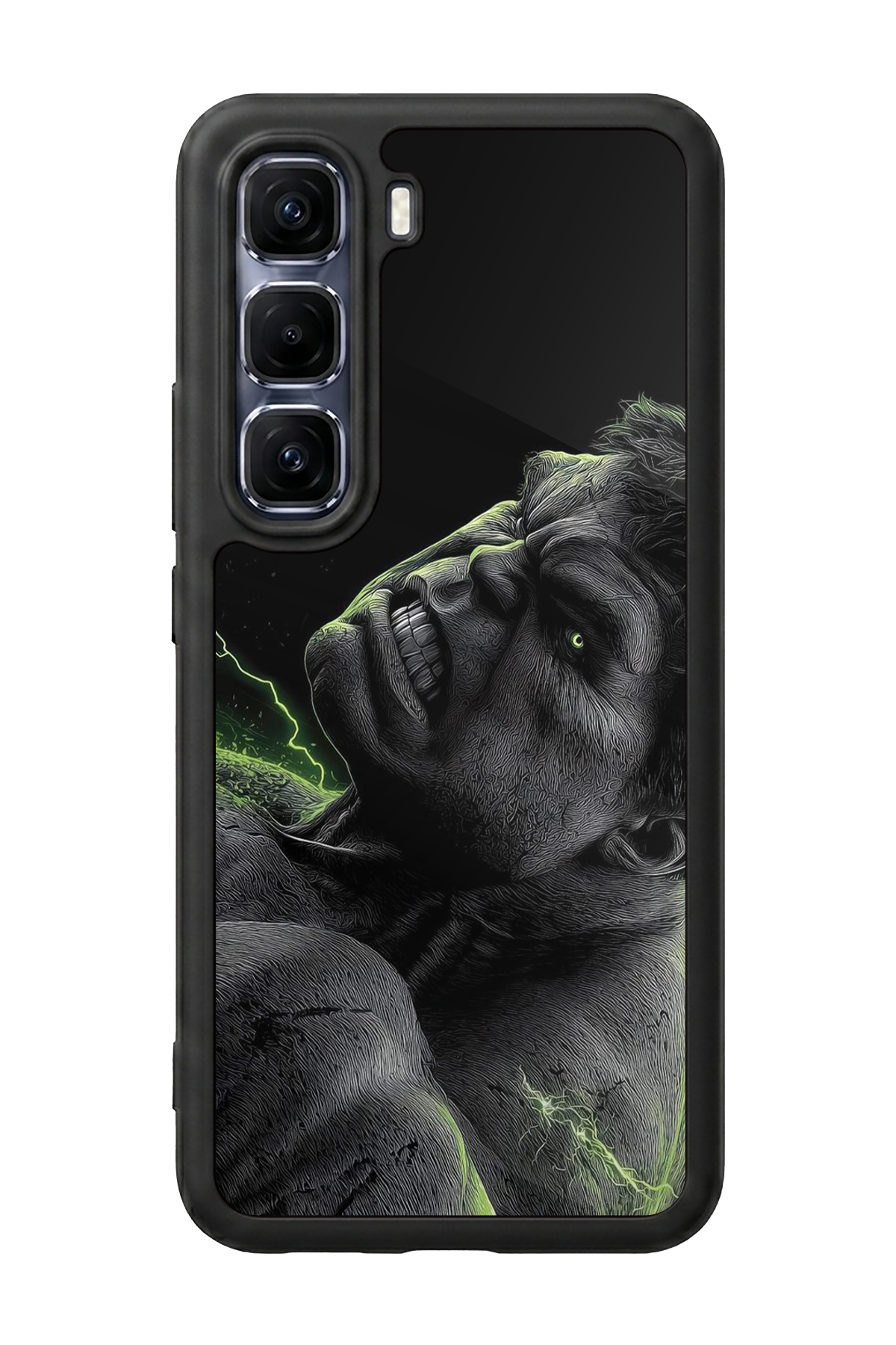 Infinix Hot 60 Pro Plus Uyumlu Hulk Tasarımlı Glossy Premium Kılıf