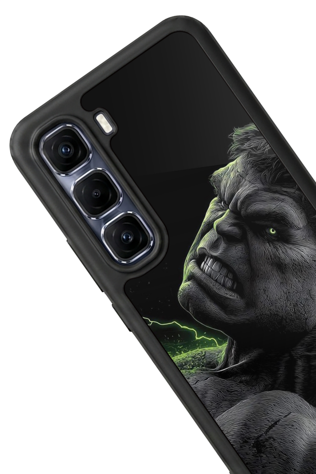 Infinix Hot 60 Pro Plus Uyumlu Hulk Tasarımlı Glossy Premium Kılıf