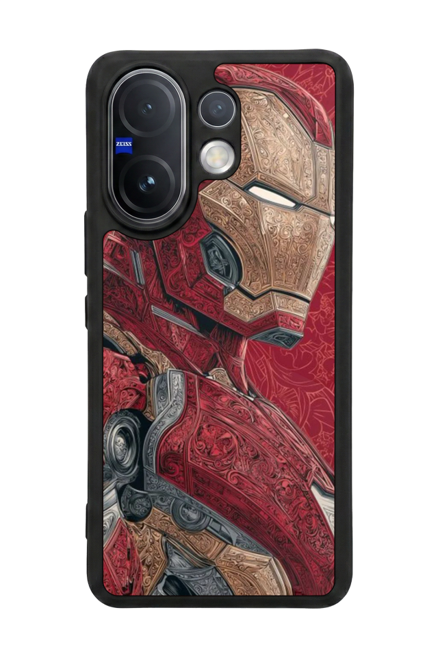 Vivo V60 Uyumlu Iron Man ( Demir Adam ) Tasarımlı Glossy Premium Kılıf