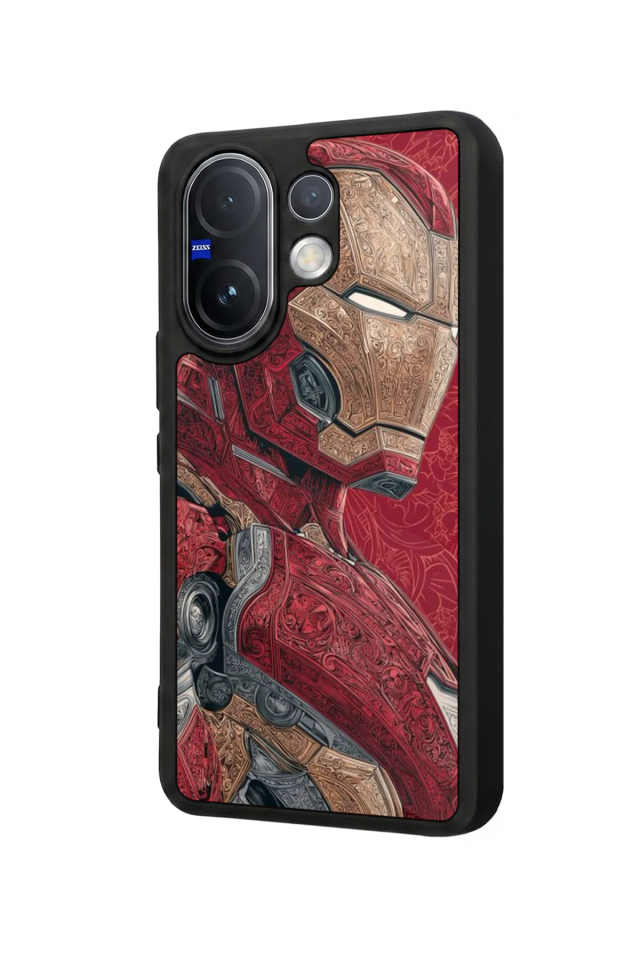 Vivo V60 Uyumlu Iron Man ( Demir Adam ) Tasarımlı Glossy Premium Kılıf