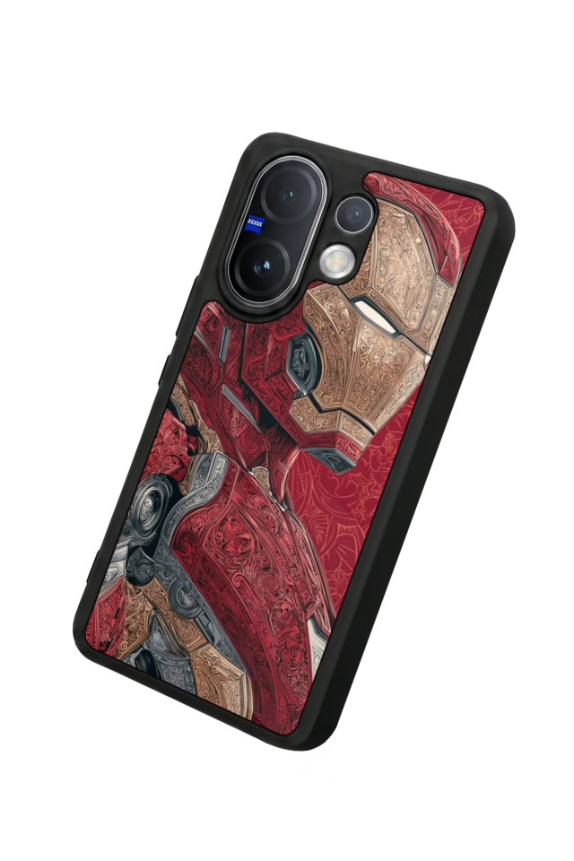 Vivo V60 Uyumlu Iron Man ( Demir Adam ) Tasarımlı Glossy Premium Kılıf