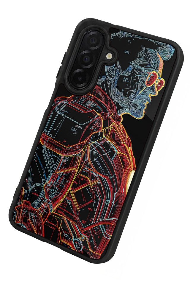 Samsung Galaxy A56 Uyumlu Iron Man ( Demir Adam ) Tasarımlı Glossy Premium Kılıf