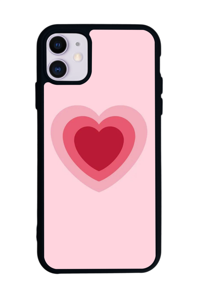 iPhone 11 Uyumlu Kalp Love Tasarımlı Glossy Premium Kılıf