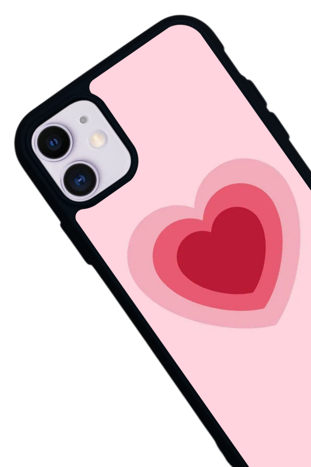 iPhone 11 Uyumlu Kalp Love Tasarımlı Glossy Premium Kılıf