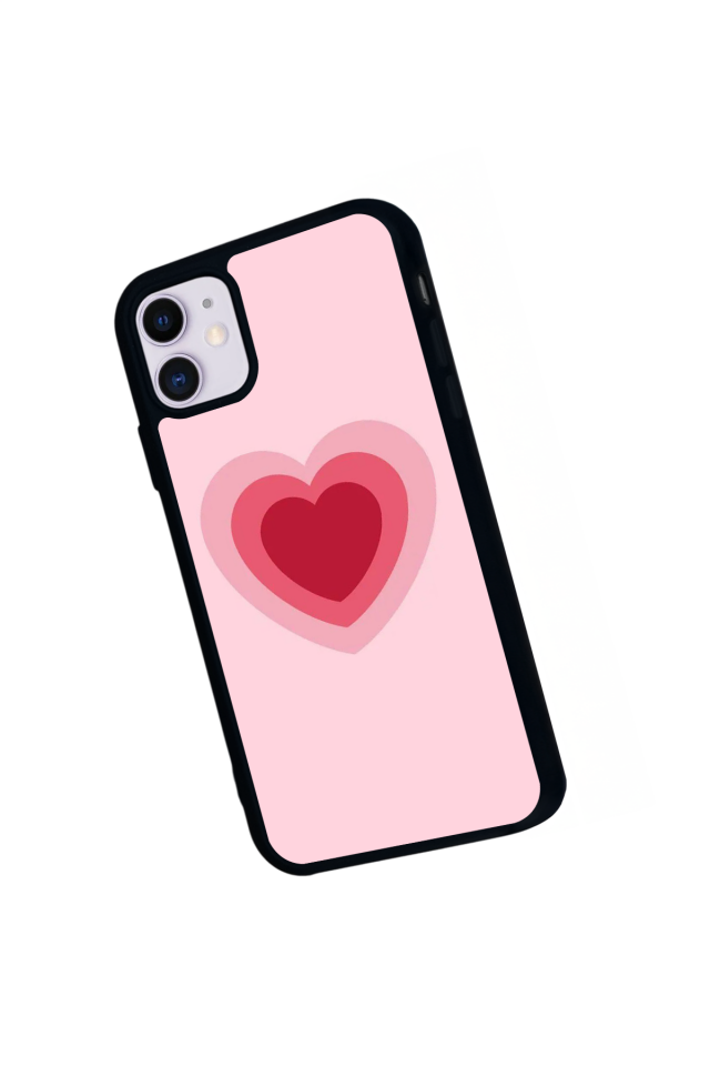 iPhone 11 Uyumlu Kalp Love Tasarımlı Glossy Premium Kılıf