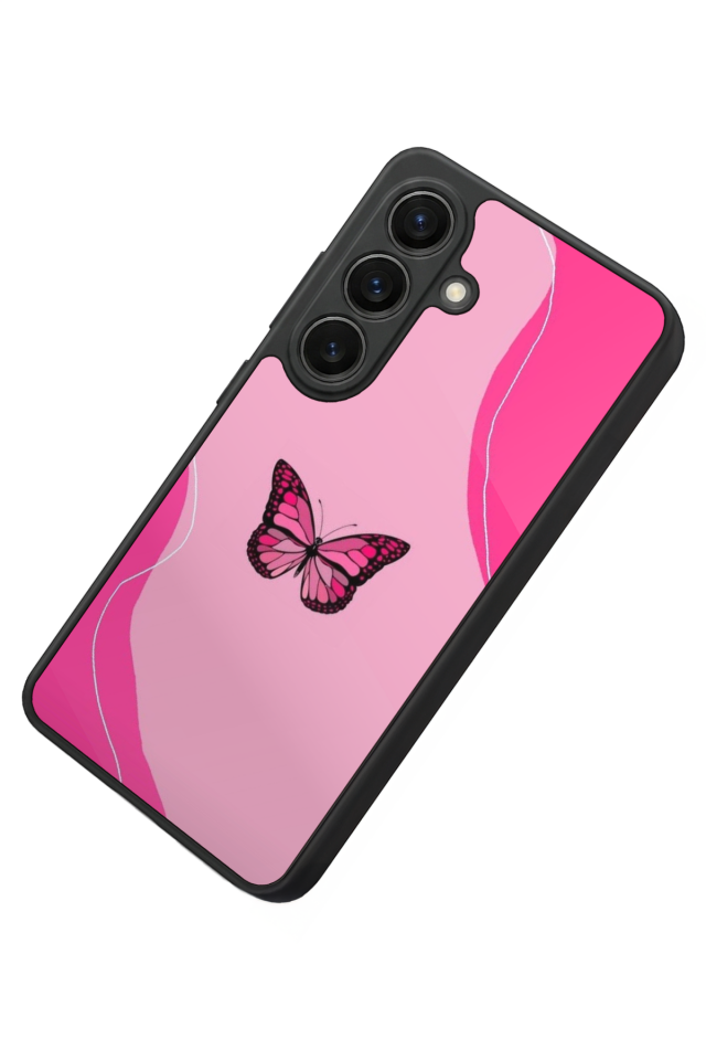 Samsung Galaxy S26 Uyumlu Kelebek Tasarımlı Glossy Premium Kılıf