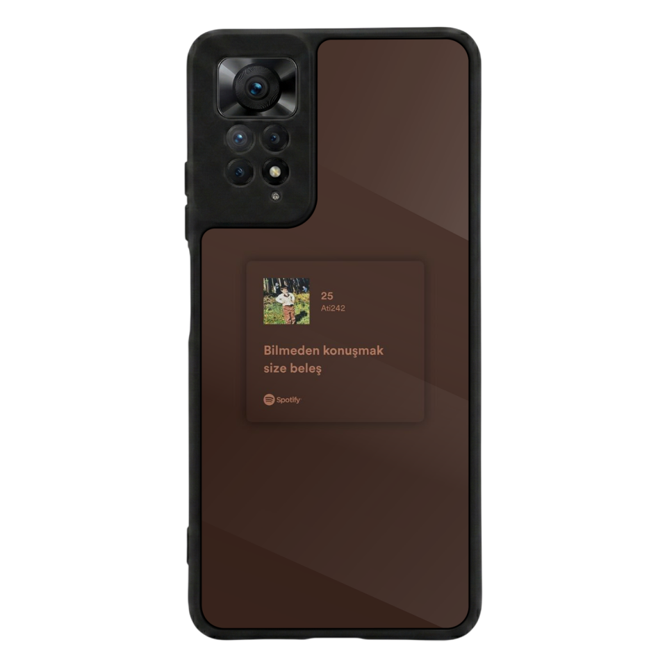 Xiaomi Redmi Note 12 Pro Uyumlu Sarki Sozleri Tasarımlı Glossy Premium Kılıf