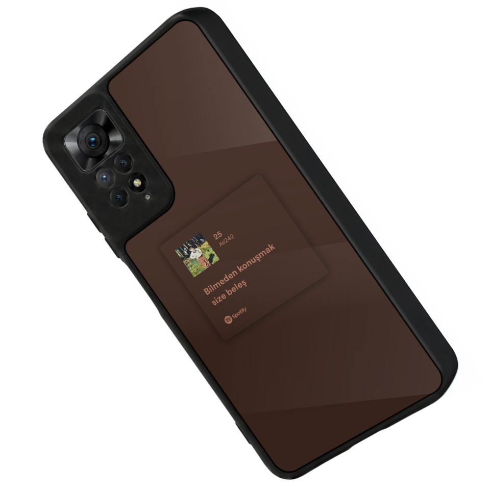 Xiaomi Redmi Note 12 Pro Uyumlu Sarki Sozleri Tasarımlı Glossy Premium Kılıf