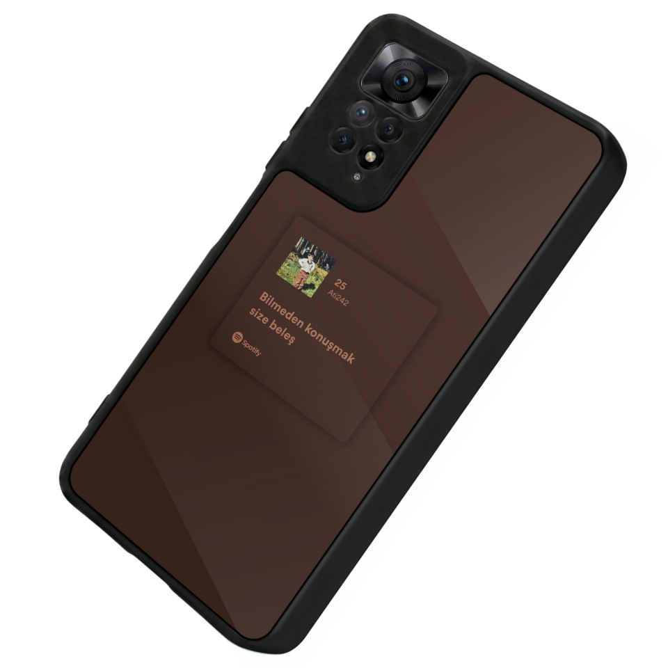 Xiaomi Redmi Note 12 Pro Uyumlu Sarki Sozleri Tasarımlı Glossy Premium Kılıf