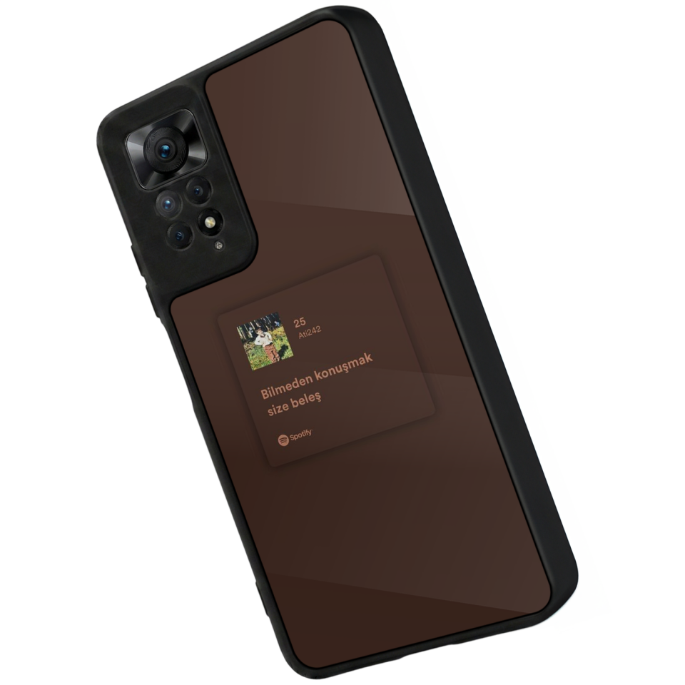 Xiaomi Redmi Note 12 Pro Uyumlu Sarki Sozleri Tasarımlı Glossy Premium Kılıf
