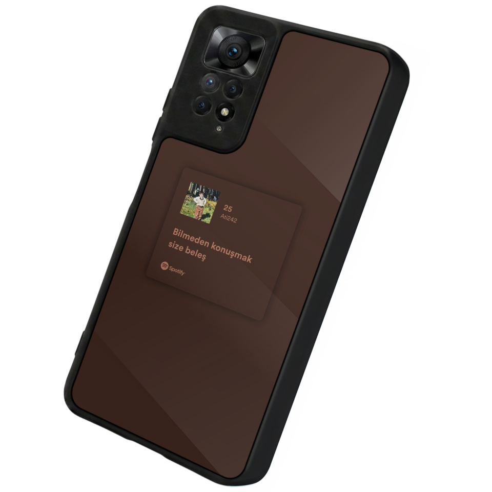 Xiaomi Redmi Note 12 Pro Uyumlu Sarki Sozleri Tasarımlı Glossy Premium Kılıf