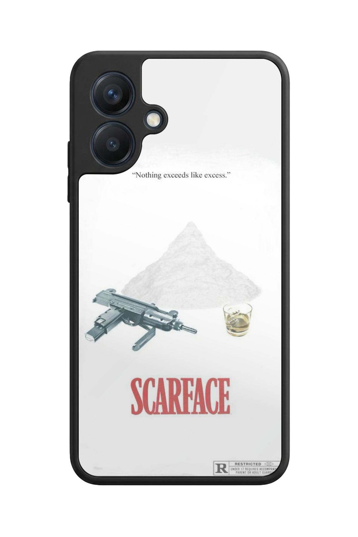 Samsung Galaxy A07 Uyumlu Scarface Tasarımlı Glossy Premium Kılıf