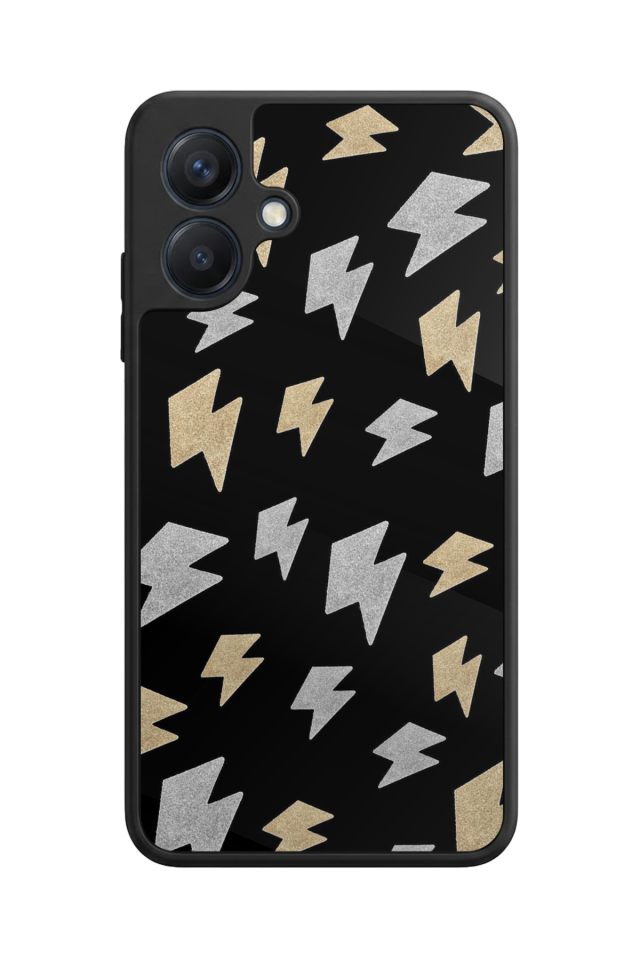 Samsung Galaxy A07 Uyumlu Simsek Tasarımlı Glossy Premium Kılıf