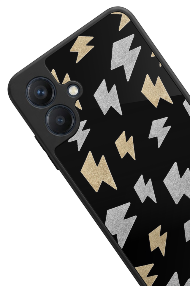 Samsung Galaxy A07 Uyumlu Simsek Tasarımlı Glossy Premium Kılıf