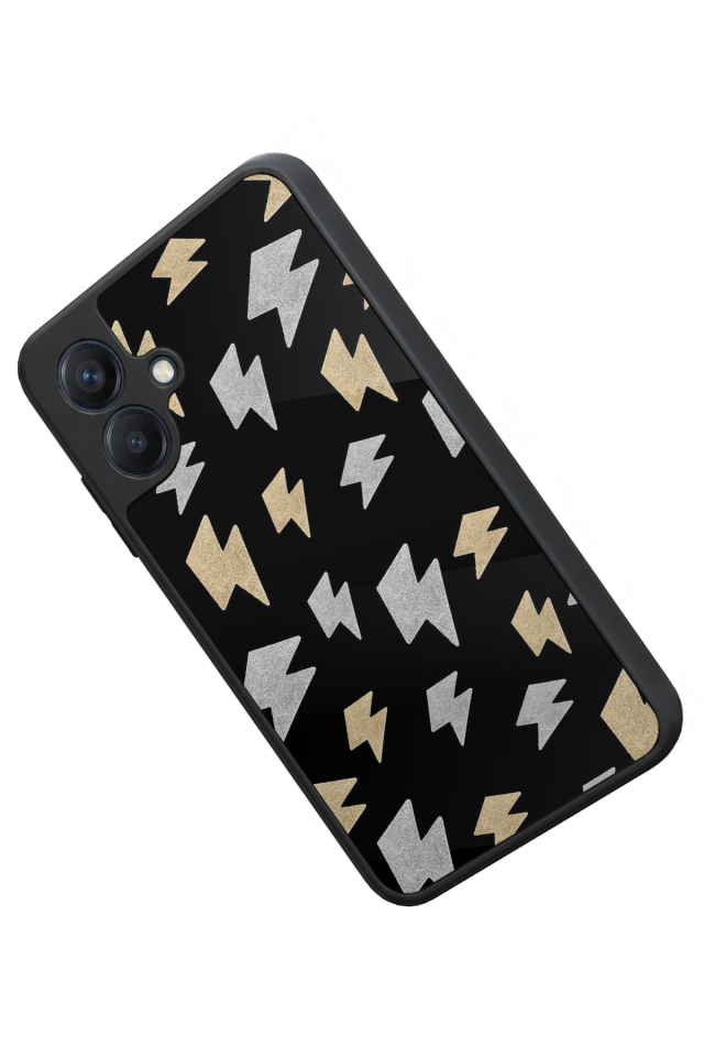 Samsung Galaxy A07 Uyumlu Simsek Tasarımlı Glossy Premium Kılıf