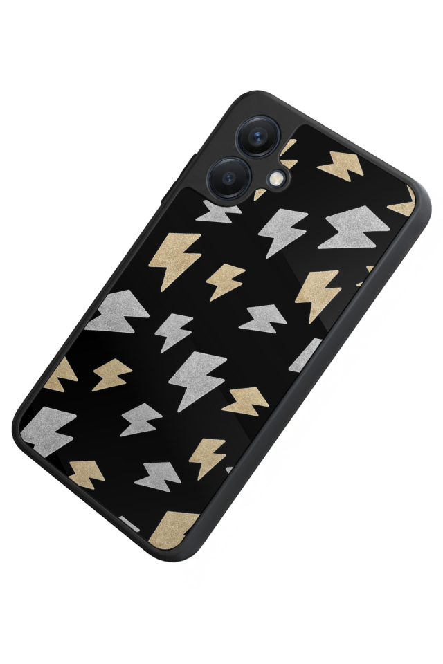 Samsung Galaxy A07 Uyumlu Simsek Tasarımlı Glossy Premium Kılıf