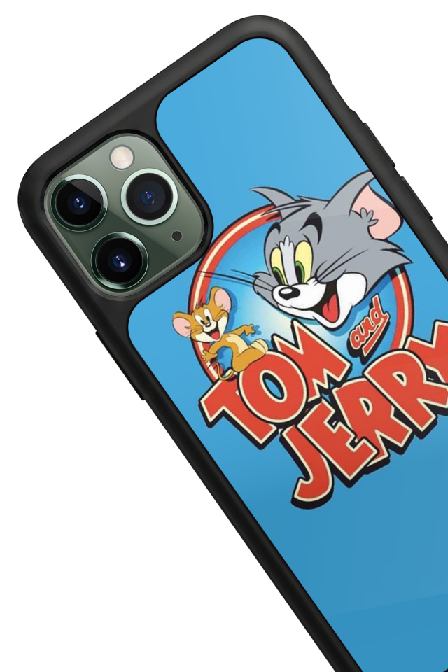 iPhone 11 Pro Max Uyumlu Tom And Jerry Tasarımlı Glossy Premium Kılıf