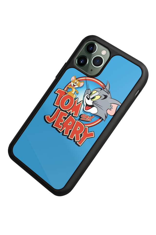 iPhone 11 Pro Max Uyumlu Tom And Jerry Tasarımlı Glossy Premium Kılıf