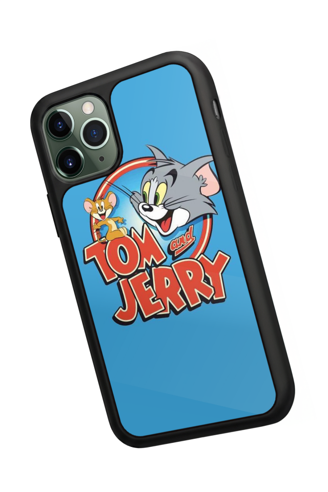 iPhone 11 Pro Max Uyumlu Tom And Jerry Tasarımlı Glossy Premium Kılıf