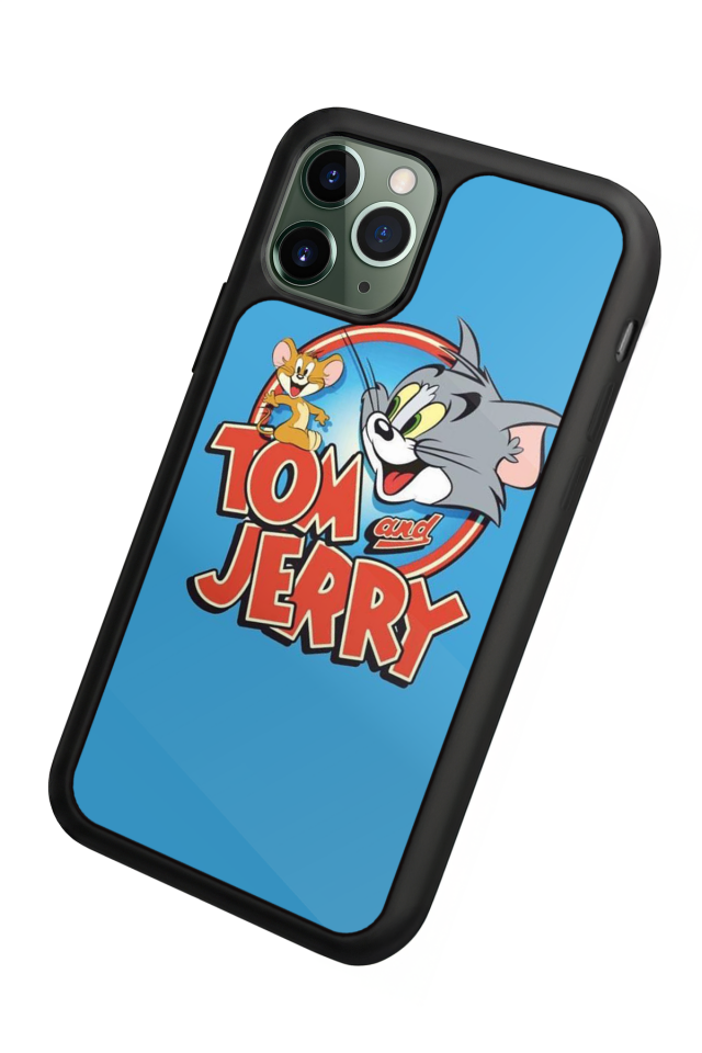 iPhone 11 Pro Max Uyumlu Tom And Jerry Tasarımlı Glossy Premium Kılıf
