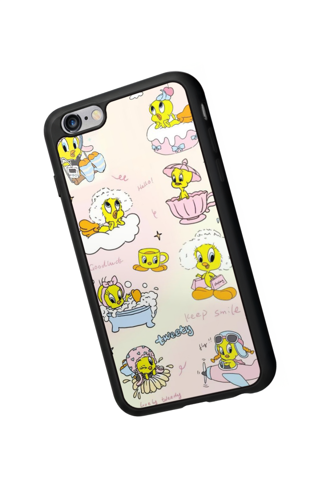 iPhone 6s Plus Uyumlu Tweety Tasarımlı Glossy Premium Kılıf