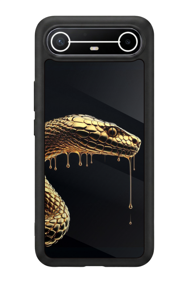 Tecno Spark Slim 5G Uyumlu Yılan Tasarımlı Glossy Premium Kılıf