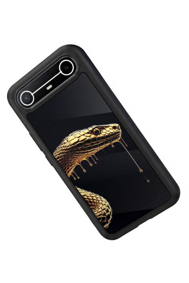 Tecno Spark Slim 5G Uyumlu Yılan Tasarımlı Glossy Premium Kılıf