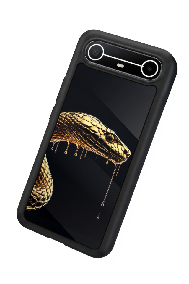 Tecno Spark Slim 5G Uyumlu Yılan Tasarımlı Glossy Premium Kılıf