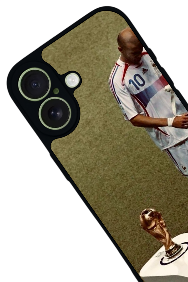 iPhone 17 Uyumlu Zidane Tasarımlı Glossy Premium Kılıf