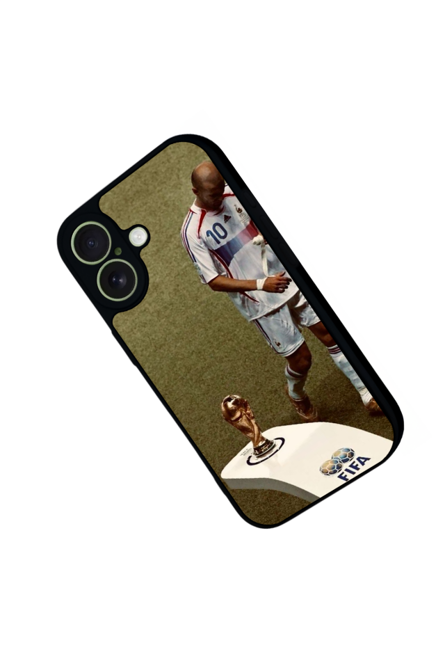 iPhone 17 Uyumlu Zidane Tasarımlı Glossy Premium Kılıf