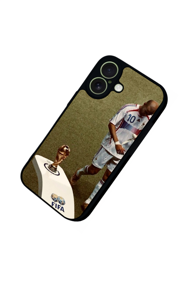 iPhone 17 Uyumlu Zidane Tasarımlı Glossy Premium Kılıf
