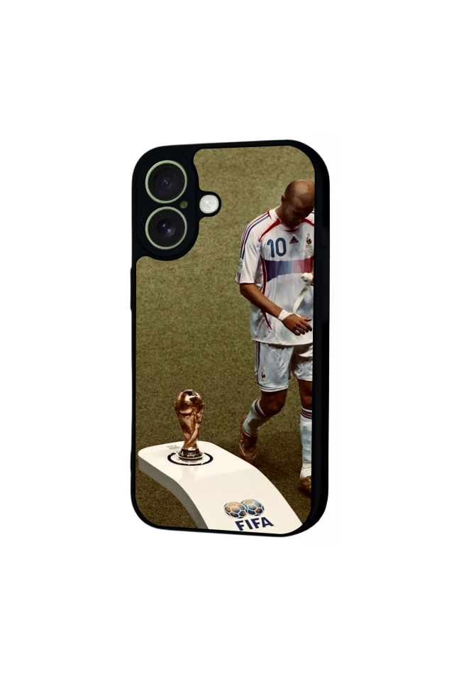 iPhone 17 Uyumlu Zidane Tasarımlı Glossy Premium Kılıf