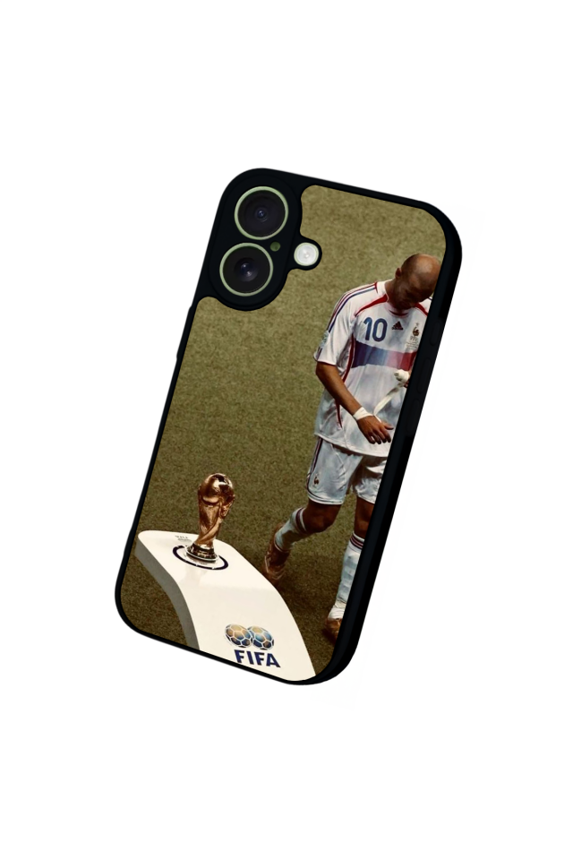 iPhone 17 Uyumlu Zidane Tasarımlı Glossy Premium Kılıf