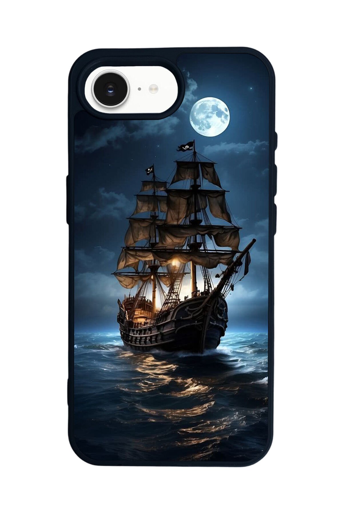 iPhone 16E Uyumlu Korsan Tasarımlı Glossy Premium Kılıf