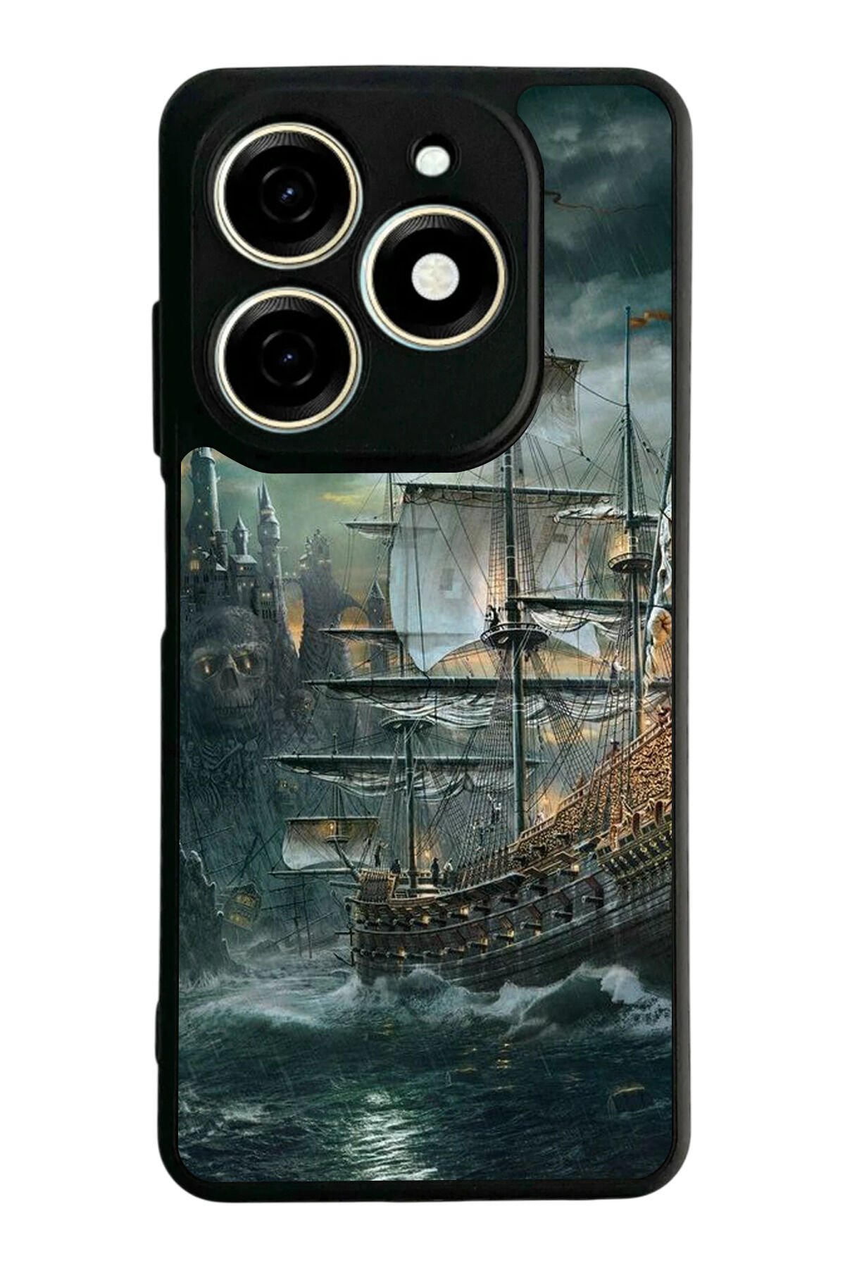 Infınıx Smart 8 Pro Uyumlu Korsan Tasarımlı Glossy Premium Kılıf