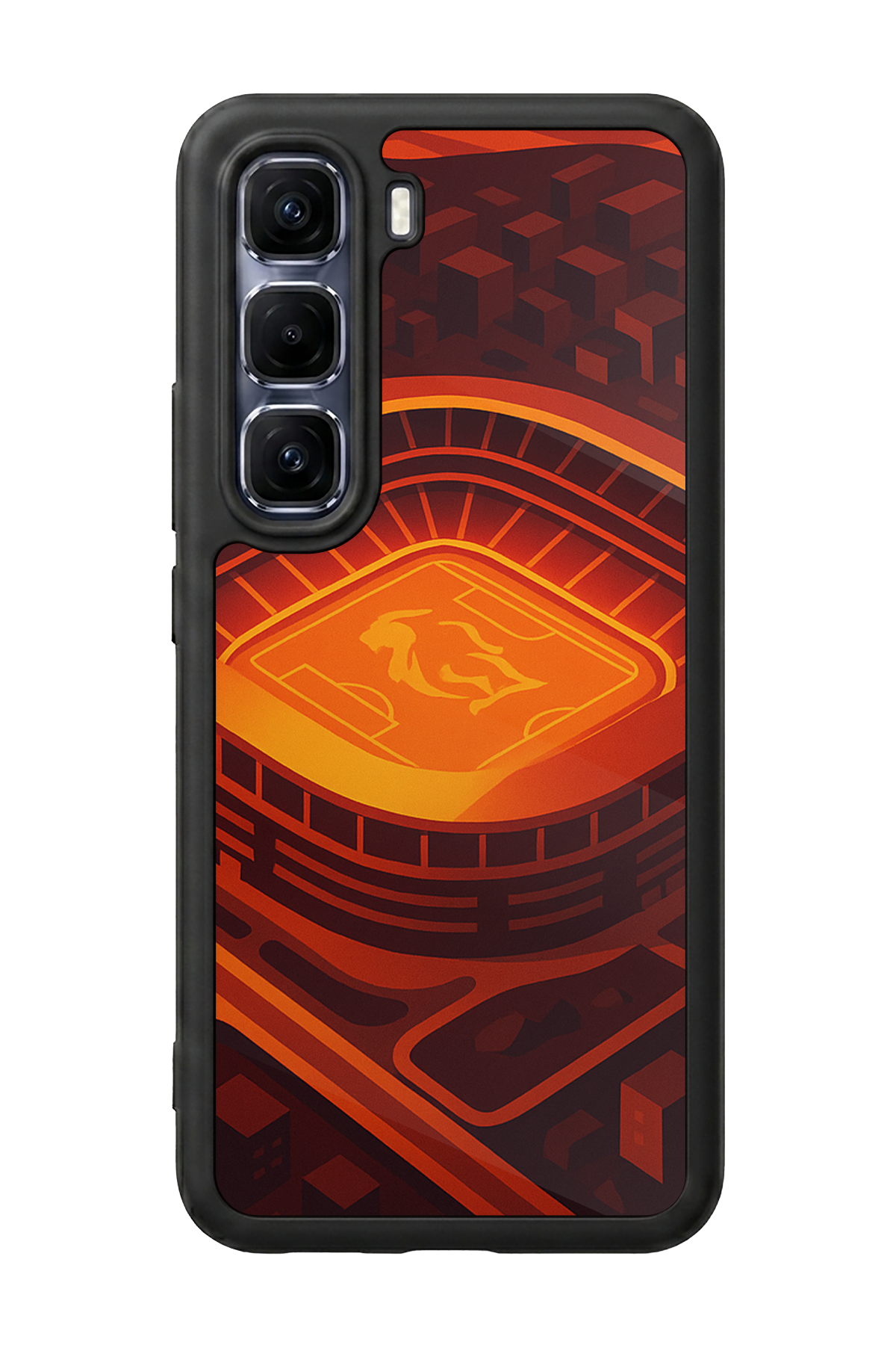 Infinix Hot 60 Pro Plus Uyumlu Aslan Tasarımlı Glossy Premium Kılıf