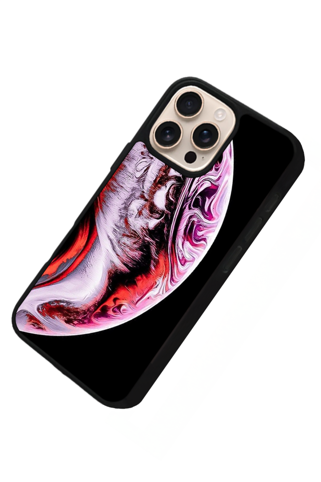 iPhone 16 Pro Max Uyumlu Ay Tasarımlı Glossy Premium Kılıf