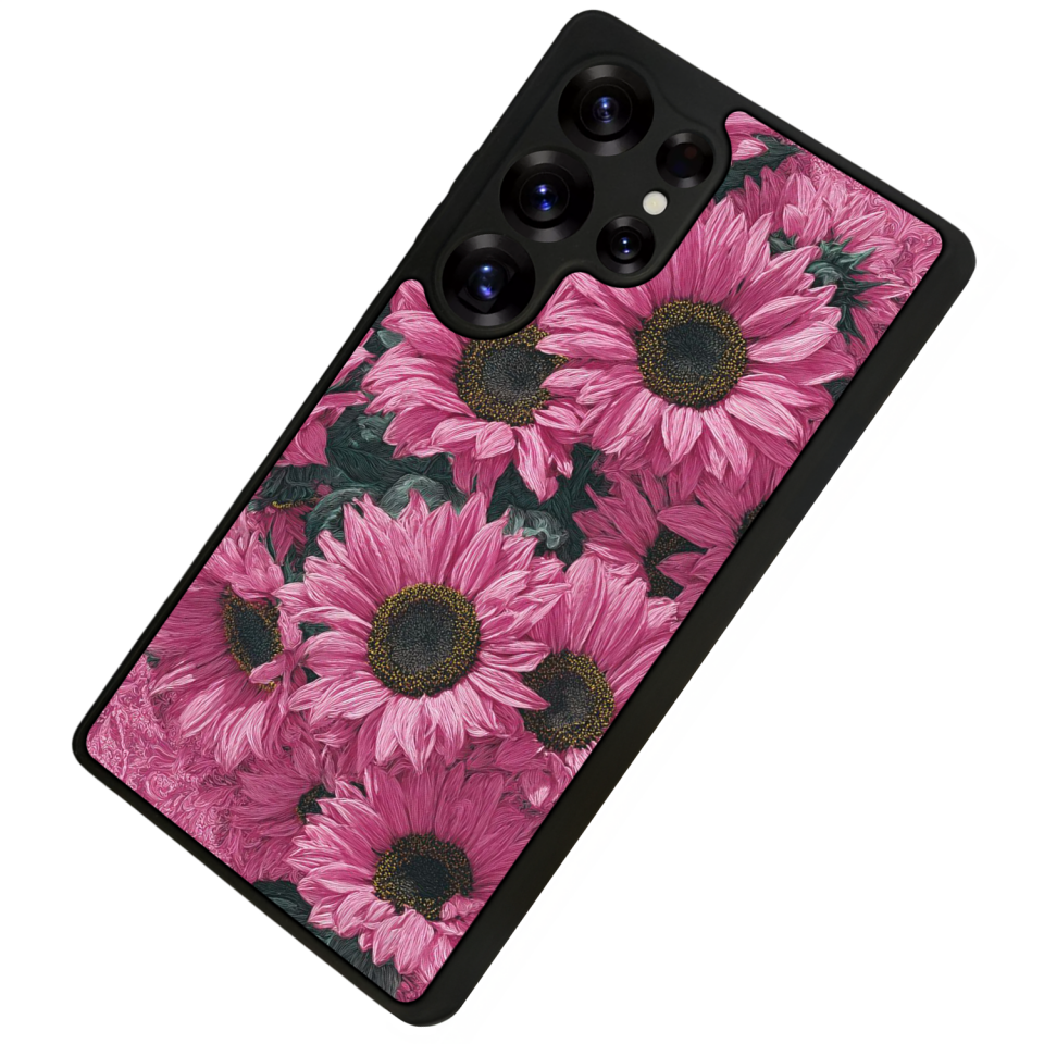 Samsung Galaxy S25 Ultra Uyumlu Cicek Tasarımlı Glossy Premium Kılıf